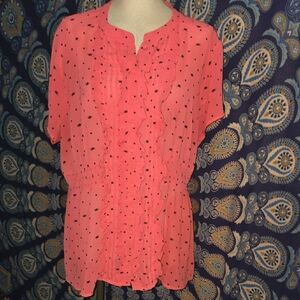 Torrid Sz 3 Sheer Top With Black Cats